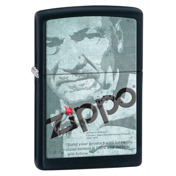 Zippo Zippo Founders Face Black Matte ZIP-28300 - main